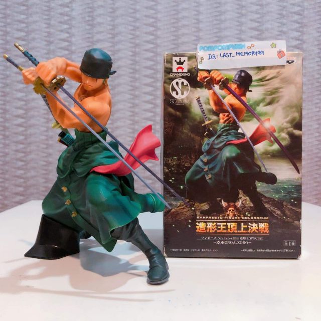 📌พร้อมส่ง Zoro one piece SCultures โซโล มือ2 แมวทอง ของแท้ sc วันพีช onepiece