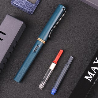 【พร้อมส่ง】LAMY ปากกาหมึกซึม หัวแร้ง รุ่น Safari Petrol 2017 Limited Edition พร้อมกล่องหมึก