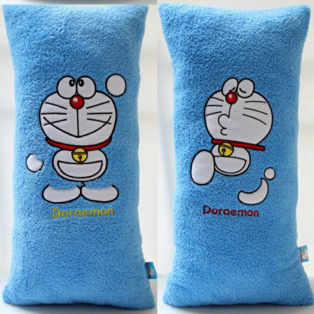 ลิขสิทแท้! !หมอนข้าง โดเรมอน ผ้าสวย ใบโต  เนื้อนุ่ม  น่ากอด  คุ้มมากๆๆๆ