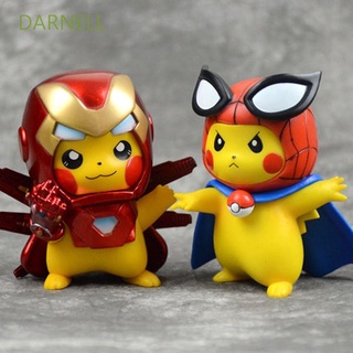 Darnell โมเดลฟิกเกอร์รูปการ์ตูน Pikachu Pikachu Pokemon ของเล่นสําหรับเด็ก