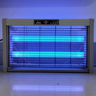 Alpha เครื่องดักยุงแบบช็อตไฟฟ้า รุ่น LED ไซส์ใหญ่ ขนาด 38 ซม. เครื่องช็อตยุง และแมลง Pest Killer กำลังไฟ 1500V