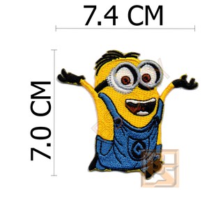 ตัวติดเสื้อ ตัวรีดเสื้อ อาร์ม Armpatch งานปักผ้า ลายการ์ตูน Minion​s มินเนี่ยน