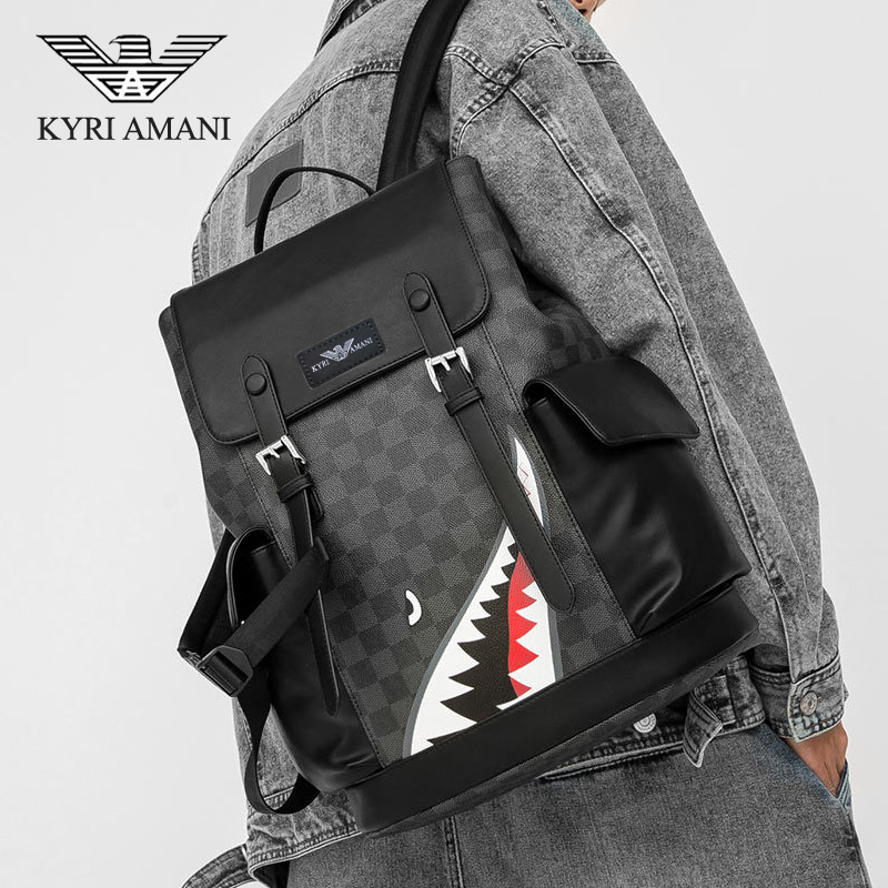 กระเป๋าเป้ Backpack man 2020 new personalized student schoolbag fashion