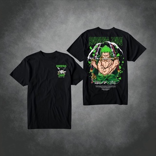 เสื้อยืด พิมพ์ลายอนิเมะ One piece roronoa zoro สําหรับผู้ชาย