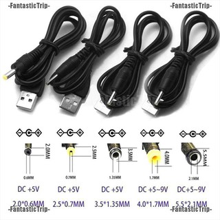 Fantastictrip สายเคเบิ้ล usb to dc 5 . 5 มม. x 2 1/2. 5x0. 7/3.0x1. 0/4 . 7.35 โวลต์ 1 35