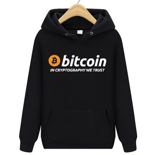 Prevailin Bitcoin ในการเข้ารหัสเราเชื่อว่าผู้ชายเสื้อแขนยาวมีฮู้ดเสื้อสวมหัวจัมเปอร์