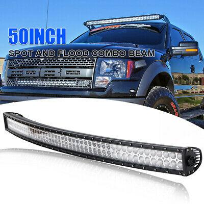 3D Led light bar ( Curved ) 288 วัตต์ ขนาด 50 นิ้ว ไฟรถยนต์บาร์ยาว เเสงขาว 12V-24V จำนวน 1 ชิ้น