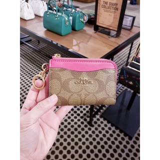 ✨ สด-ผ่อน✨ Coach Leather L Zip Card Case