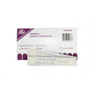 ไม้กดลิ้น Sterile ปราศจากเชื้อ จำนวน 1 กล่อง บรรจุ 100 ชิ้น 18703