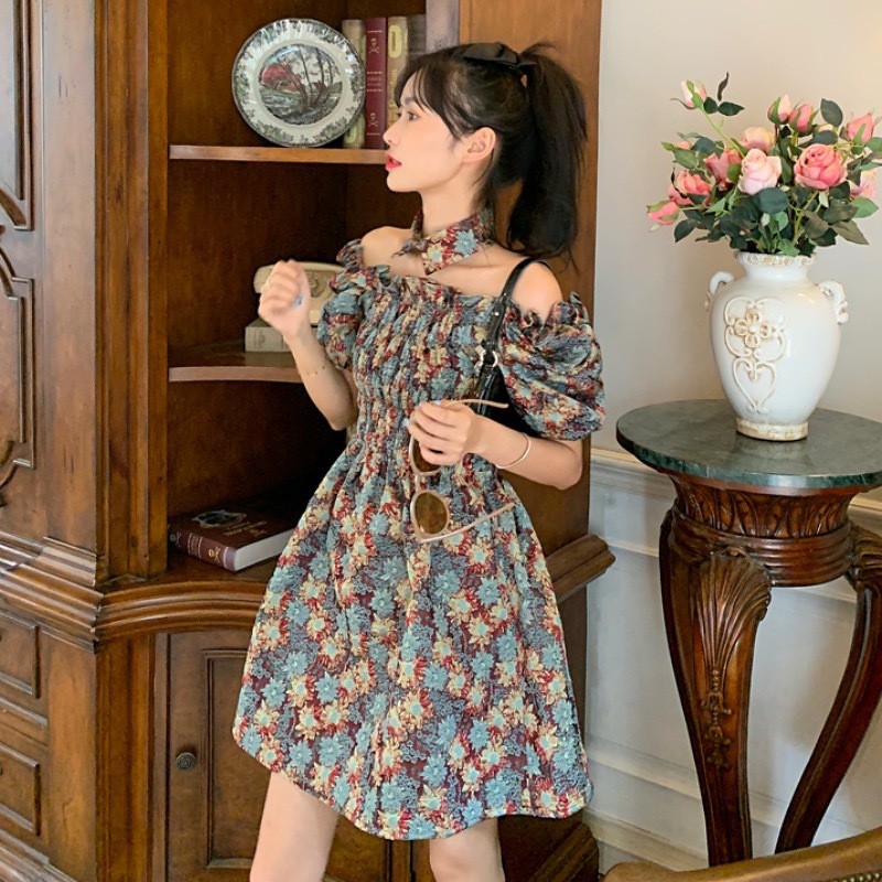 เดรสลายดอก+ปอกคอ 28AUG20