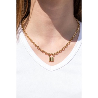 (Brandy💖melville) GOLD LOCK CHAIN NECKLACE