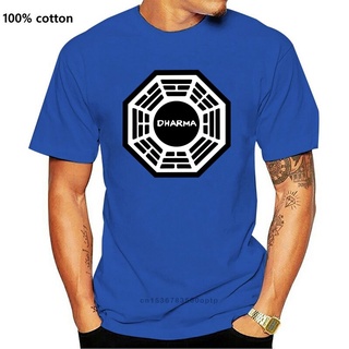 เสื้อยืดแขนสั้นลําลอง แบบเข้ารูป ลาย Dharma Initiative แฟชั่นสําหรับสตรี