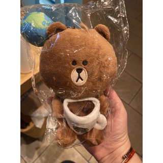 Starbucks LINE Friends Brown Earth Day Keychain พวงกุญแจสตาร์บัคส์