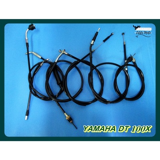 YAMAHA DT 100X CABLE SET - SPEEDO 83cm, FRONT BRAKE 119cm, CLUTCH 109 cm, TACHOMETER 79.5 cm, THROTTLE SET 142cm /ชุดสาย