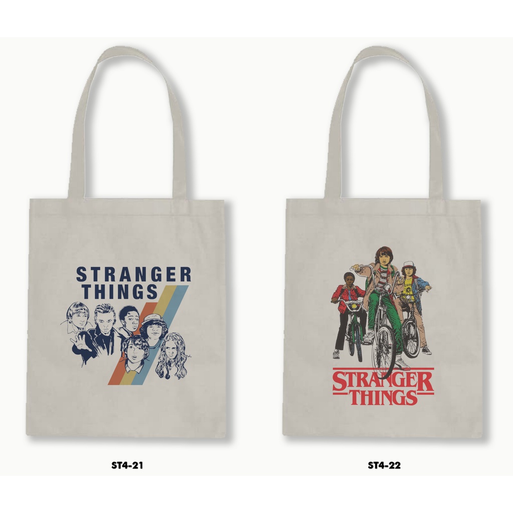 Canvas/Blacu Zipper Tote Bag - Stranger Things 4 - 02