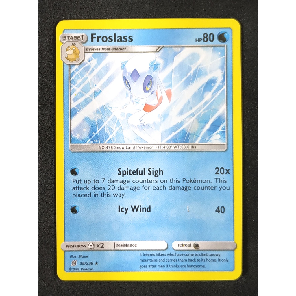 Froslass Stage 1 38/236 ยุกิเมะโนะโกะ Pokemon Card (Normal) ภาษาอังกฤษ