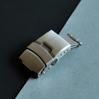 Fold Watch band buckle double click butterfly watchband clasp button Silver clasp buckles บัคเคิล ปีก ผีเสื้อ 18,20,22mm