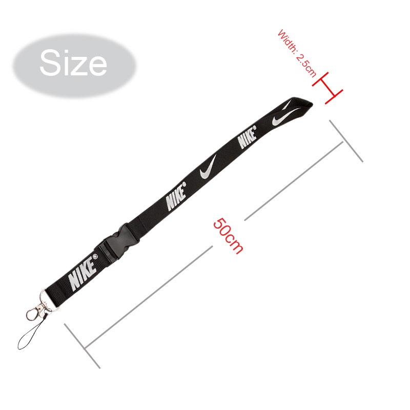 5 สี แฟชั่น NK สายคล้องคอ โทรศัพท์ อุปกรณ์เสริมพวงกุญแจ พร้อมหัวเข็มขัด ปลดเร็ว - รูปที่ 2