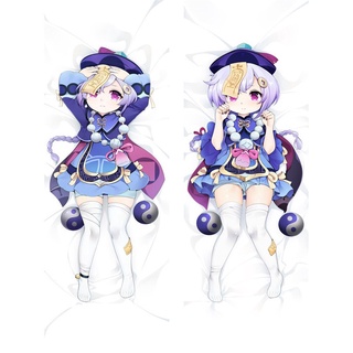 พร้อมส่ง ปลอกหมอนอิงสองด้าน พิมพ์ลายอนิเมะ Genshin Impact QIQI Dakimakura Kawaii 150x50 ซม.