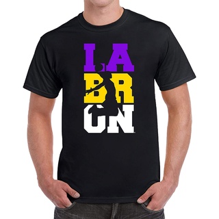 [S-5XL] เสื้อยืดแขนสั้นลําลอง คอกลม ผ้าฝ้ายแท้ พิมพ์ลาย LaBRON แฟชั่นสําหรับผู้ชาย