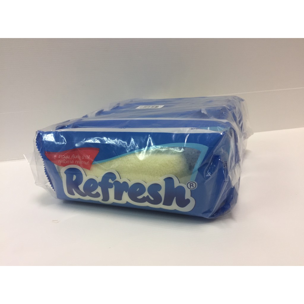 Refresh รีเฟรช ผ้าขนหนูเย็น ผืนใหญ่คละสี ขนาด 27.9 ซม.x 71.1 ซม. (บรรจุ 10 ผืน) (8852232801878)