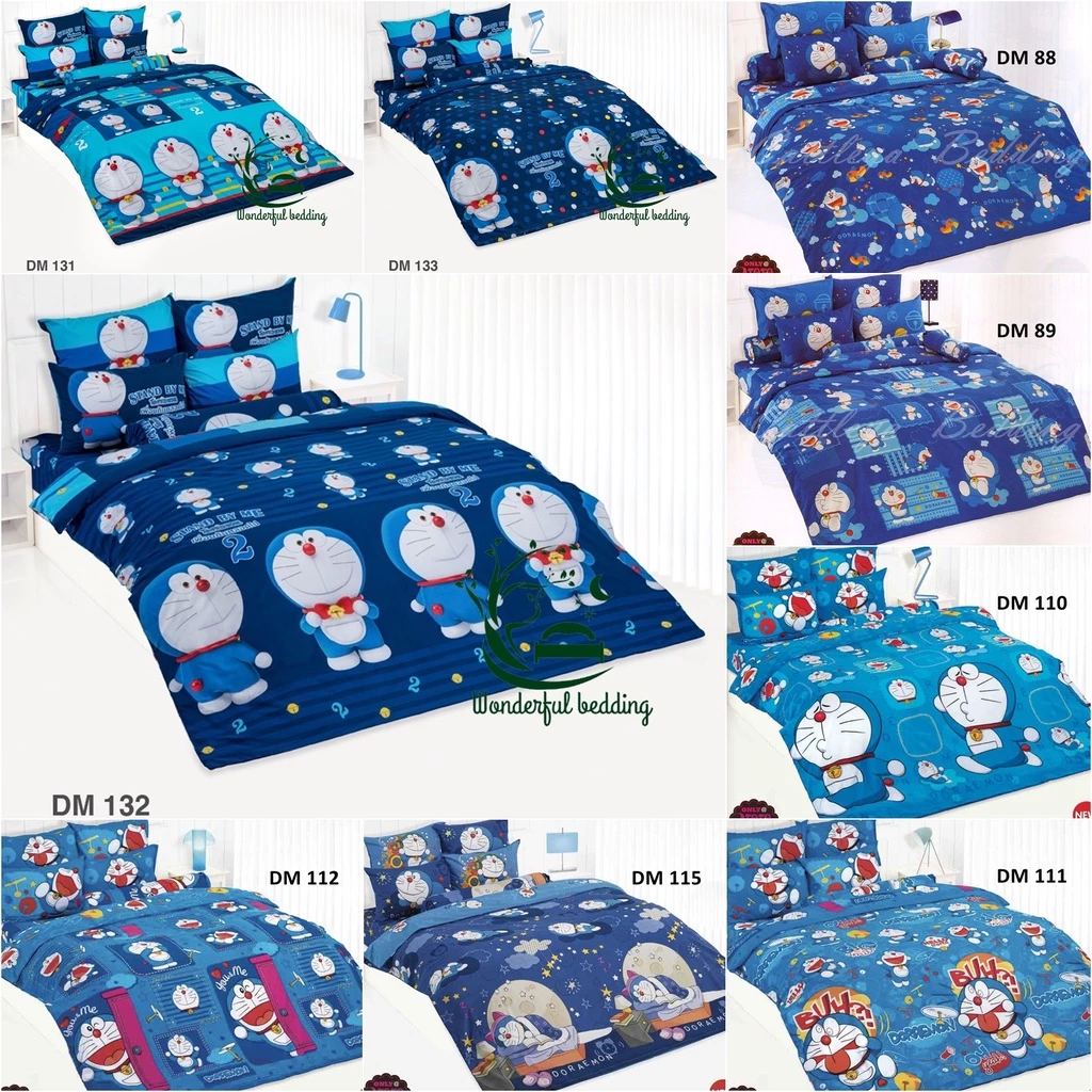 ชุดผ้าปูที่นอนและผ้านวม TOTO ลายโดราเอมอน DM 88 89 110 111 112 115