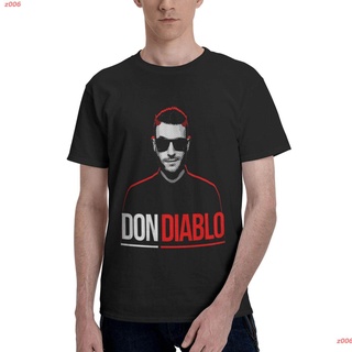 เสื้อยืดสีขาว เสื้อยืดผู้ชาย DJ Disc Jockey ดีเจ ดนตรี Don Dutch DJ Poster Tshirts Mens Basic Short Sleeve T-Shirt