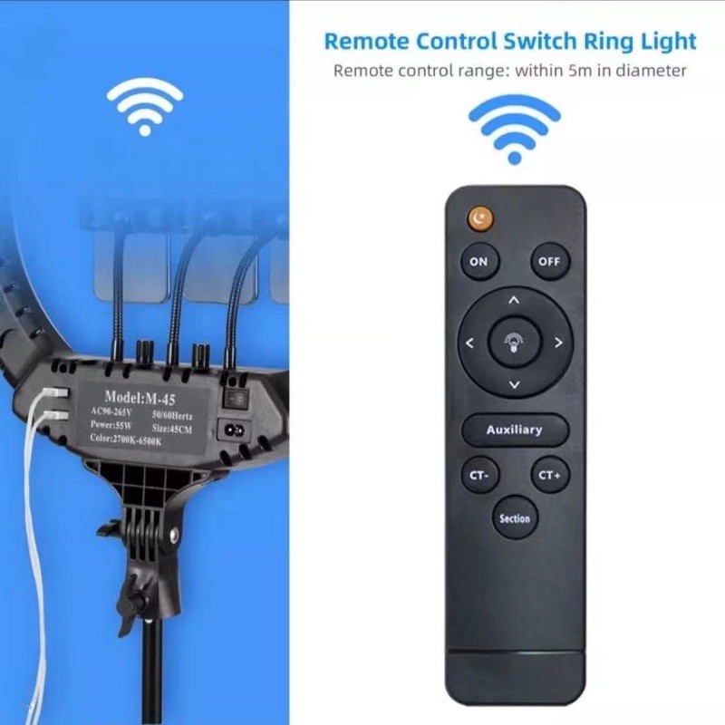 ไฟไลฟ์สด รุ่น LED RING ขนาด 14/18/21 นิ้ว มีช่องUSBสามารถชาร์จแบตโทรศัพท์ได้ ไฟแต่งหน้า ไฟLive สด ปรับสีได้ 3 โหมด มีUSB