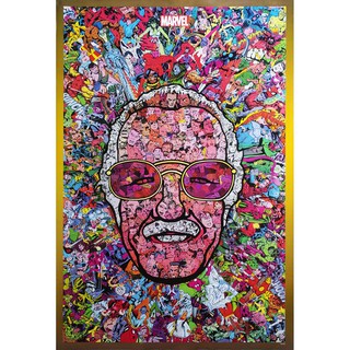 โปสเตอร์ การ์ตูน สแตน ลี Stan Lee POSTER 24”x35” Inch Superhero Marvel Comics Cinematic Universe