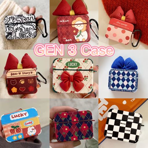 For หนัง Airpods 3 case สำหรับ AirPods 3 Case รุ่นที่ 3 เคส 2022ใหม่ AirPods Case หูฟังเคส น่ารัก สไตล์การ์ตูน