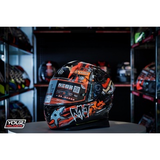 หมวกกันน็อค MT HELMETS TARGO PRO HANZO GLOSS RED