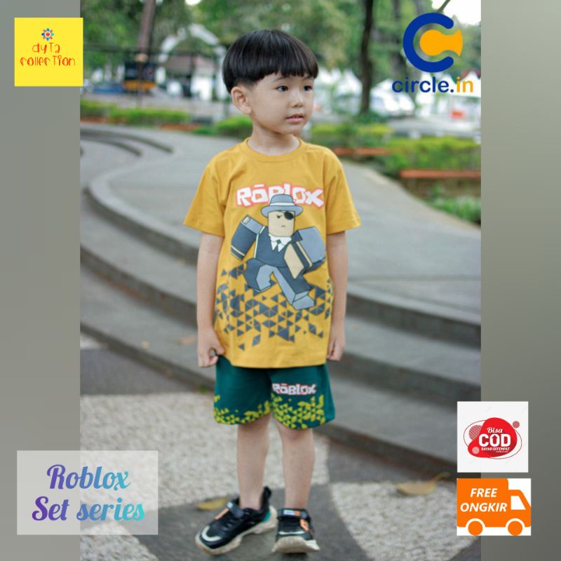 1-10th Roblox Set Series by Circle.in/Roblox Children& 39;s Suit เสื้อยืด/Boy& 39;s Suit