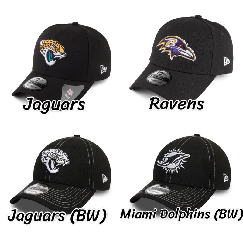 [🔥 พร้อมส่ง]  แท้ 💯% New Era 9Forty NFL Cap (Jaguars/Ravens/Miami Dolphins) แท้ 100%