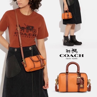 COACH RUBY SATCHEL 18 IN COLORBLOCK(COACH CA116)