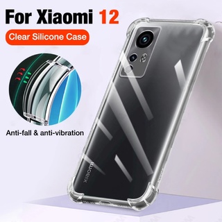 เคสโทรศัพท์มือถือแบบนิ่ม TPU ใส กันกระแทก สําหรับ Xiaomi 12 12X 11T Pro 11 10 10T Pro 11 Lite 5G NE Ultra Xiomi 12Pro