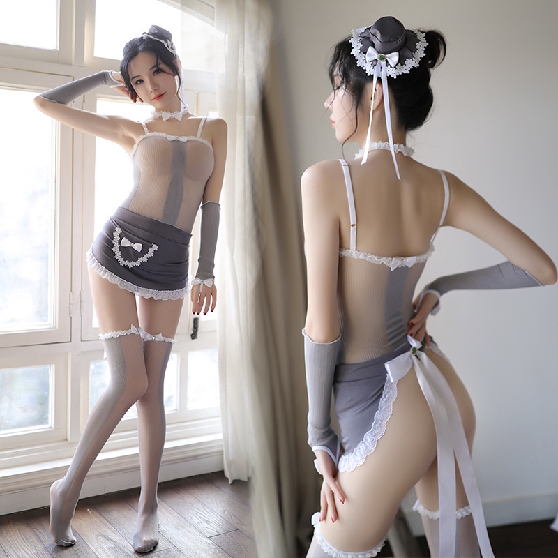 Wife In Sexy Lingerie - [Ready Stock] Sexy Lingerie See Through Maid Cosplay Uniform Apron Porno  Sleepdress Role Play Costume