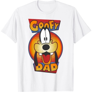 เสื้อยืดผ้าฝ้ายพรีเมี่ยม เสื้อยืด พิมพ์ลาย Disney A Goofy Movie Goofy Dad Big Face