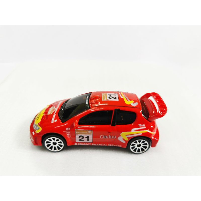 รถเหล็ก​ Majorette​ Peugot​ 206​ WRC​ No.21
