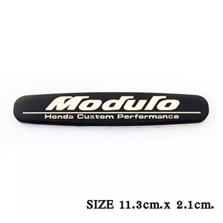 โลโก้ modo โมดู HONDA โลโก้ โลโก้ติดรถ โลโก้โลหะ 11.3 cm. x 2.1 cm.