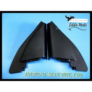 ISUZU D-MAX (RH&amp;LH) RIGHT&amp;LEFT SIDE VIEW MIRROR CORNER TRIANGLE FENDER "BLACK"  // พลาสติกปิดหูช้างซ้ายขวา ดีแม็ก สีดำ