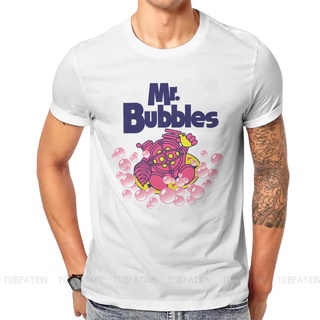 เสื้อยืดผ้าฝ้ายพิมพ์ลายขายดี เสื้อยืด พิมพ์ลายกราฟฟิค Mr Bubbles น่ารัก คุณภาพสูง สร้างสรรค์ เหมาะกับการเอาตัวรอด