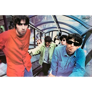 โปสเตอร์ Oasis โอเอซิส วง ดนตรี รูป ภาพ ติดผนัง สวยๆ poster 34.5 x 23.5 นิ้ว (88 x 60 ซม.โดยประมาณ)