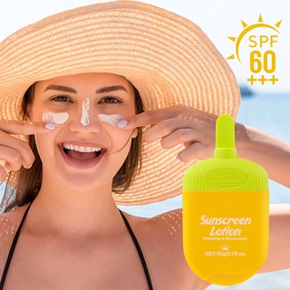 【Palm Fun】Sunscreen ครีมกันแดดลาเมล่า 80g/2.8oz SPF60+++ กันแดดหน้า วิตามินซี โลชั่นให้ความชุ่มชื้นและสดชื่น