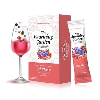 Jelly Fiber เจลลี่ไฟเบอร์ แบบชง The Charming Garden ของแท้100% 1 กล่องมี5ซอง