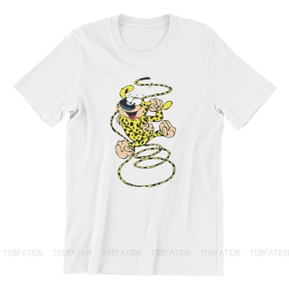 เสื้อยืดพิมพ์ลายแฟชั่น เสื้อยืดแขนสั้น พิมพ์ลายการ์ตูน Marsupilami Gaston Lagaffe แฟชั่นฤดูใบไม้ผลิ สําหรับผู้ชาย 2022