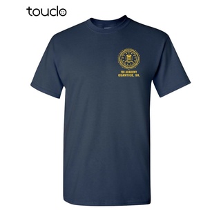 เสื้อยืด พิมพ์ลายตํารวจตํารวจ FBI Academy Quantico VA แฟชั่นสําหรับชาย และหญิงสามารถปรับแต่งได้