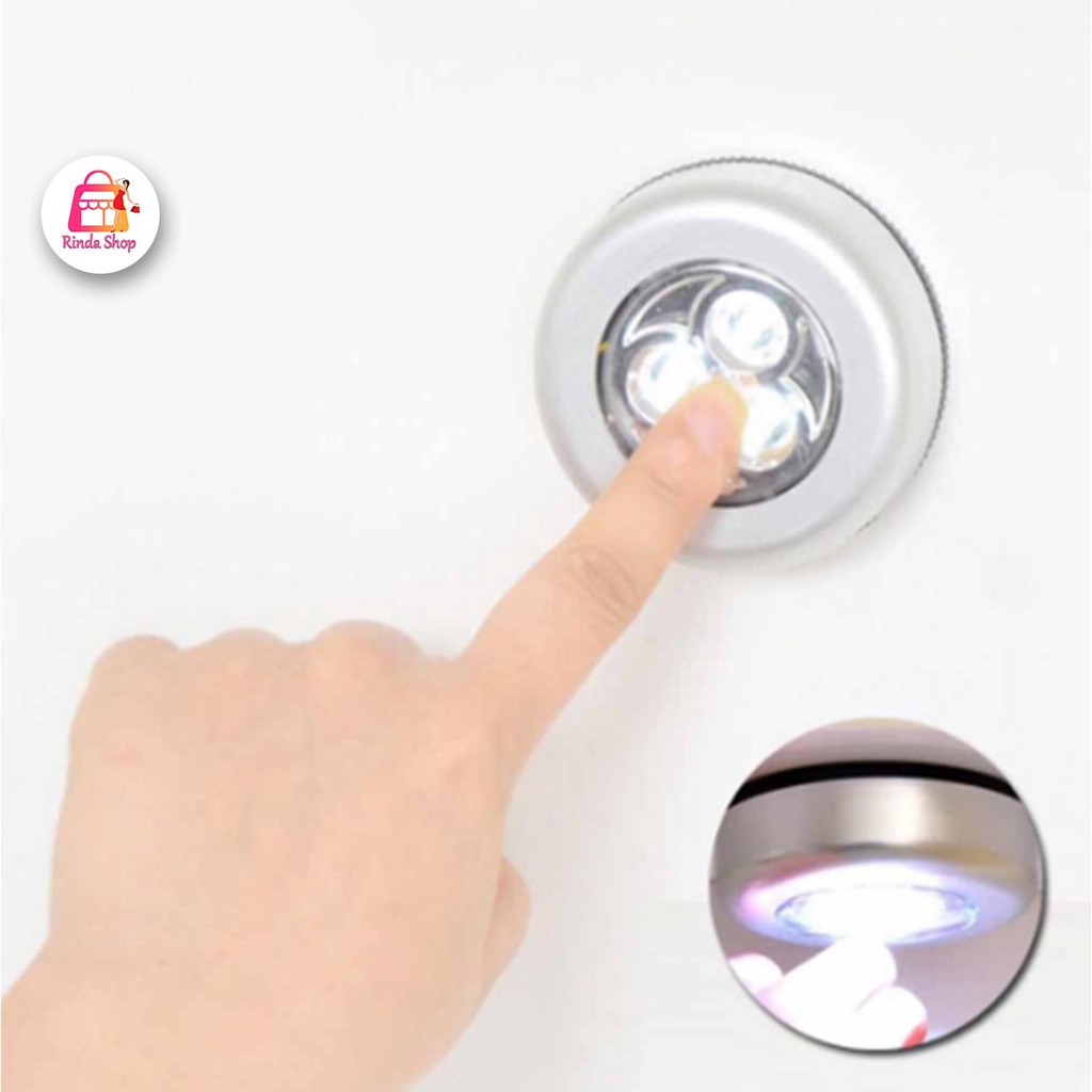ไฟมินิ ไร้สาย LED แบบแตะ สำหรับติดในตู้ ครัว ห้องน้ำ – โปรปัง