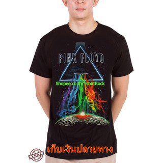 เสื้อยืดผ้าฝ้ายพิมพ์ลายเสื้อวง Pink Floyd เสื้อยืด พิงก์ ฟลอยด์ เสื้อวินเทจ เสื้อยืดผช เสื้อวินเทจ RCM1699 S-4XL