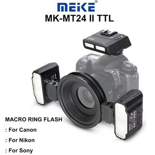 Meike MK-MT24II Macro Twin Lite Flash fit for Canon/Nikon/Sony  Digital SLR Cameras