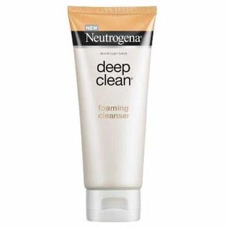 Neutrogena Deep Clean Cushion Foaming Cleanser 175ml. (Jumbo Size) คุชชั่น โฟมมิ่ง คลีนเซอร์ โฟมล้างหน้า